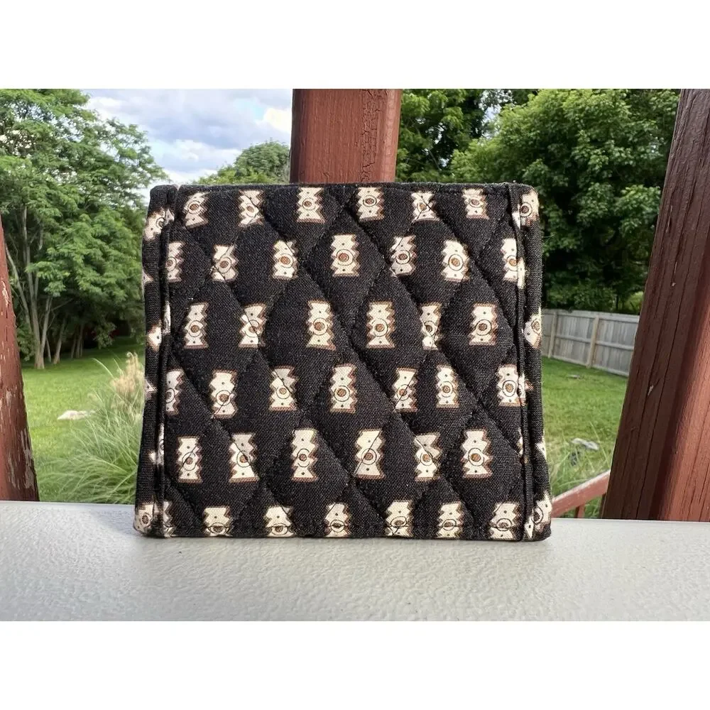 Vtg Y2K Vera Bradley Zebra Small Wallet Safari Print Retired Retro Cottage - Picture 2 of 8